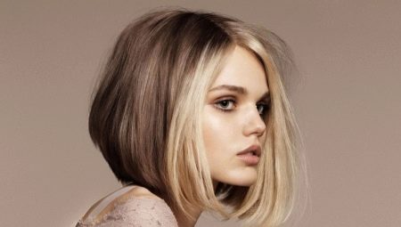 Bob-caret for medium hair
