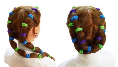 Hairstyles with elastic bands