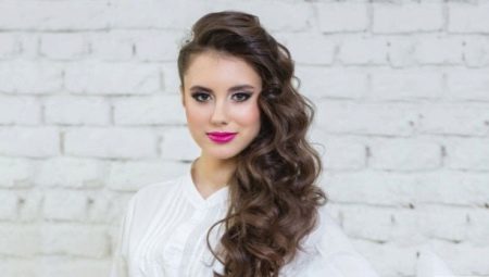 Hairstyles with side curls