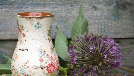 Vases de découpage: directions de style et subtilités du design