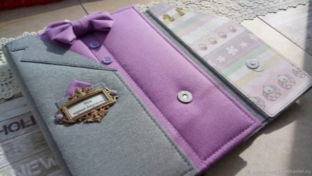 How to make a folder for documents using the scrapbooking technique?