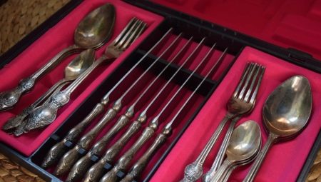 Cupronickel cutlery: benefits and harms, how to clean?