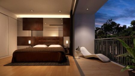 Bedroom interior design in brown tones