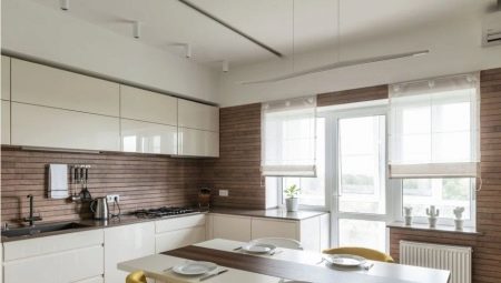 Kitchen combined with a balcony: combination rules and design options