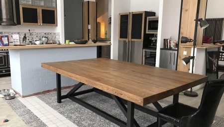 Loft-style kitchen tables: what do they look like and how to choose them?