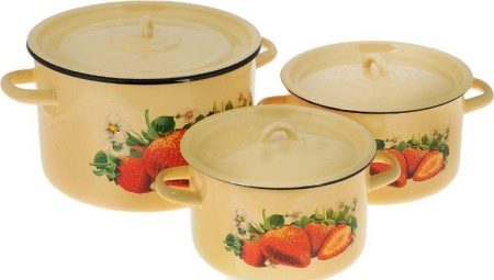 Ensembles de pots émaillés : types et nuances au choix