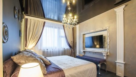 Stretch ceilings in the bedroom: types, design ideas and tips for choosing