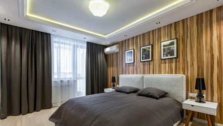 Plasterboard ceilings in the bedroom: varieties and designs