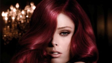 Dark red hair color: topical shades and color recommendations