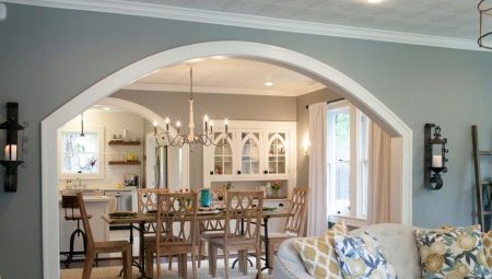 Arch between the living room and the kitchen: how to arrange the opening?