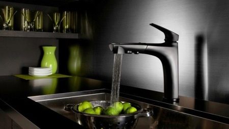 Black kitchen faucets: varieties, tips for choosing and care