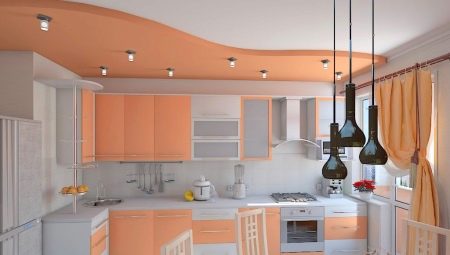 Kitchen ceiling color: tips for choosing and interesting examples