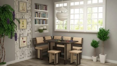 Kitchen corner colors: variety of options
