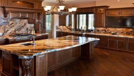 Kitchen countertop colors: types and selection rules