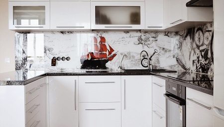 Glass aprons for the kitchen: varieties, tips for choosing and care