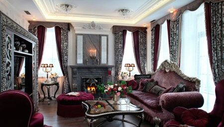 Living rooms in the Baroque style: features, design tips, examples