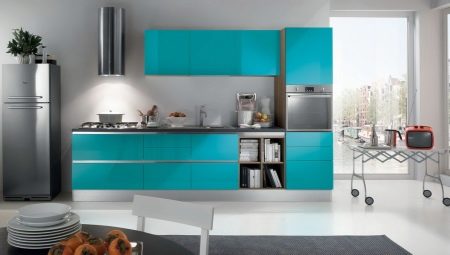 Turquoise kitchen interior design ideas
