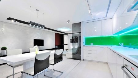 Ideas for interior design of the kitchen in a private house