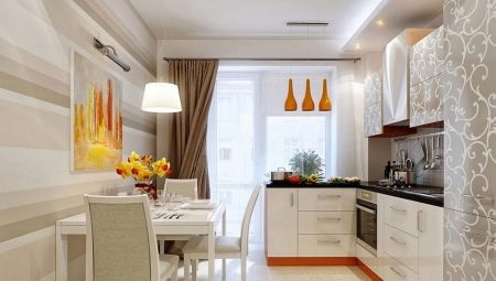Kitchen interior 9 sq. m in modern style