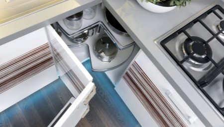 How to choose a carousel in a kitchen cabinet?