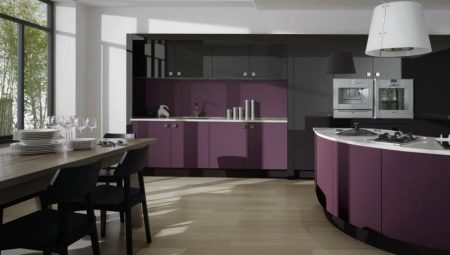 Eggplant color kitchens