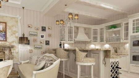 Kitchen-living room in Provence style: design features and interesting examples