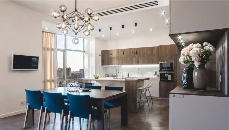 Kitchen-dining room: layout and examples of interior design