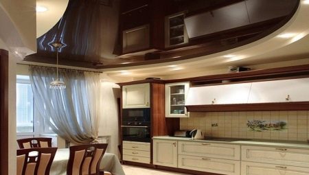 Multilevel ceilings in the kitchen: features, varieties, choices and examples