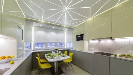 Stretch ceiling in the kitchen: varieties, tips for choosing and interesting ideas