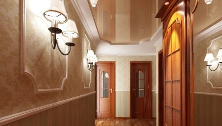 Stretch ceiling in the corridor: features and application