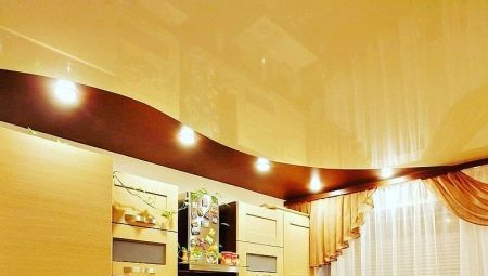 Lighting in the kitchen with a stretch ceiling: the choice and location of lamps