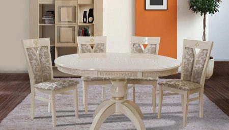 Oval sliding tables in the kitchen: design options and tips for choosing