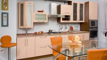 Peach kitchens: design features, color combinations and examples