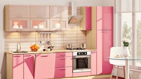 Pink kitchens: color combinations and design options
