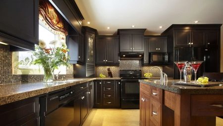 Dark kitchens: pros and cons, design