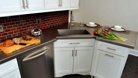 Armoire d'angle sous l'évier pour la cuisine: types et sélection