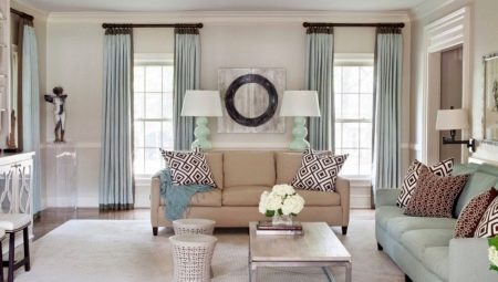 Living room design options with two windows