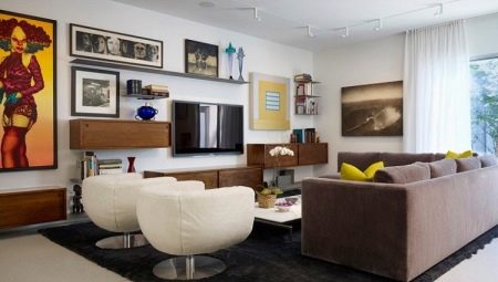 Design options for the TV area in the living room