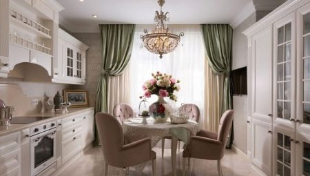The choice of design for the kitchen 12 sq. m