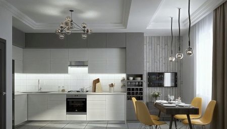 White and gray kitchens: design and examples of interiors