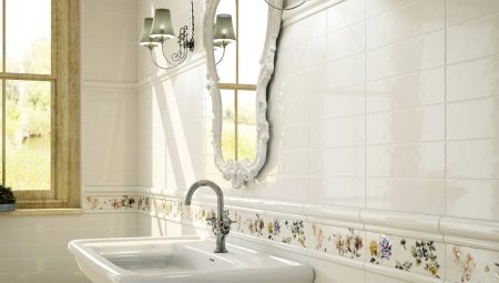 Bathroom curb tiles: varieties and recommendations for choosing