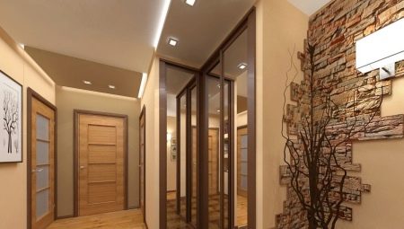 Decorative stone in the hallway: features and finishing methods