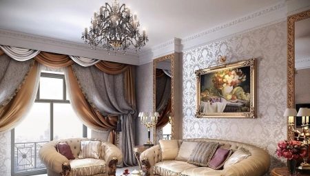 Design d'intérieur de salon dans un style classique