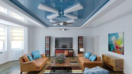 Two-level stretch ceilings for the hall: features and design options