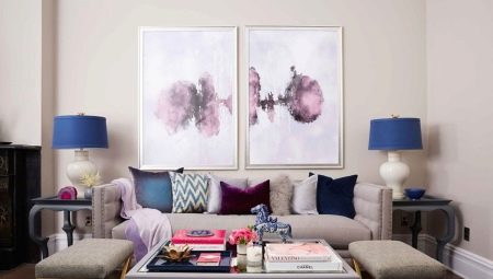 Pictures in the living room above the sofa: what are they and how to choose?