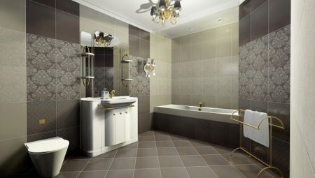 Matte bathroom tiles: features, varieties, choices, examples
