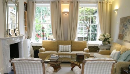 Registration of the design of the living room 15 sq. m