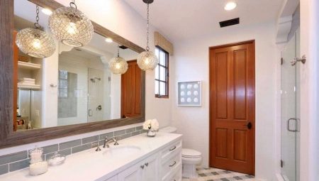 Lighting in the toilet: types and location