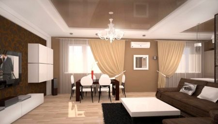 Curtains in the hall for two windows: features and varieties