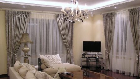 Tulle and curtains for the hall: varieties, tips for choosing, examples